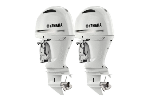 Twin Yamaha 150hp White Outboards For Sale| Remote Mechanical, 25" Shaft | F150XC2 & LF150XC2 | Special Edition twin yamaha 150hp white outboards  | f150xc2 & lf150xc2 Twin Yamaha 150hp White Outboards  | F150XC2 &#038; LF150XC2 Twin Yamaha 150hp White Outboards For Sale Remote Mechanical 2522 Shaft F150XC2 LF150XC2 Special Edition 500x345