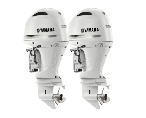 Twin Yamaha 200hp White Outboards For Sale| Remote Mechanical, 25" Shaft | F200XC2 & LF200XC2 | Special Edition twin yamaha 200hp white outboards | f200xc2 & lf200xc2 Twin Yamaha 200hp White Outboards | F200XC2 &#038; LF200XC2 Twin Yamaha 200hp White Outboards For Sale Remote Mechanical 2522 Shaft F200XC2 LF200XC2 Special Edition 500x406