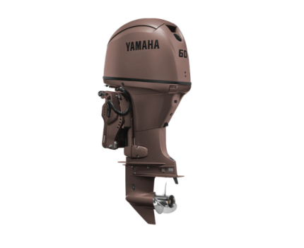 Yamaha 60hp Outboard | Remote Mechanical, 20" Shaft | Matte Brown | F60LC3